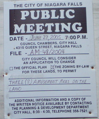 Zoning Meeting Notice