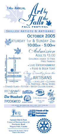 14th Annual Art by the Falls Fall Festival