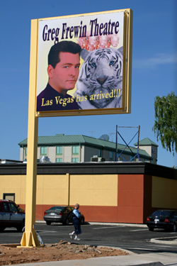 Greg Frewin Theater Sign