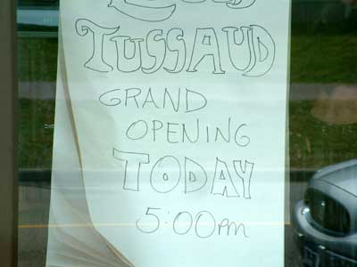 Tussaud's is opening today!