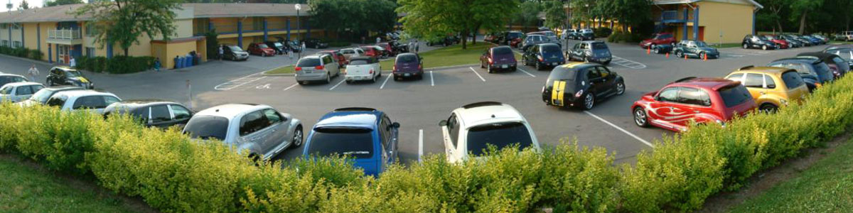 Cruise the Falls - Panorama of QI Parking Lot