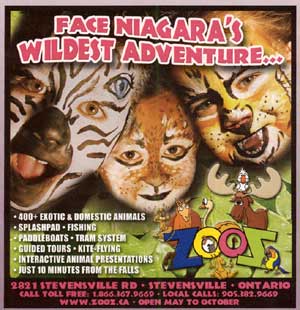 Attractions Ontario 2005 Zooz ad