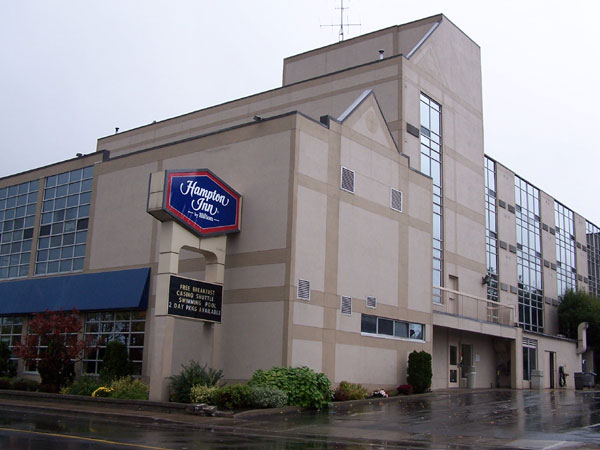 Hampton Inn back entrance