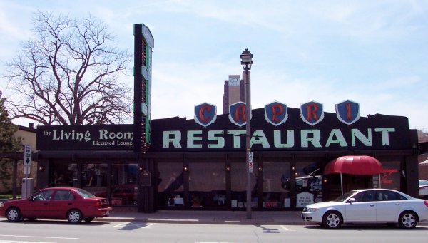 Capris Restaurant street front