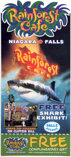 Rainforest Cafe leaflet front