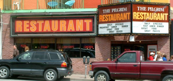 The Pilgrim Restaurant street front