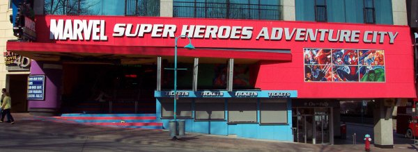 Marvel Super Heroes Adventure City Clifton Hill entrance