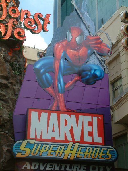 Marvel Super Heroes Adventure City Spider-Man sign