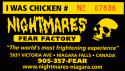 Nightmares "I was chicken #..." card